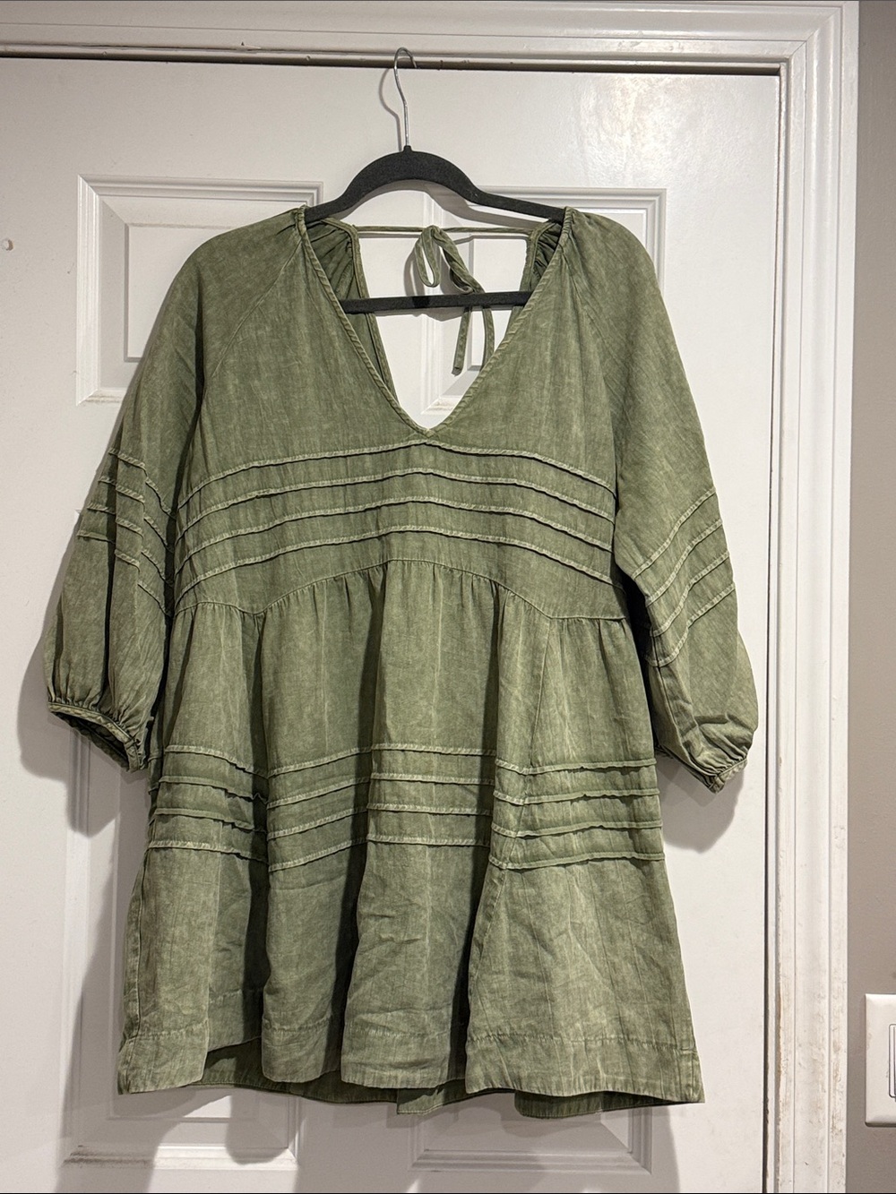 Talulah Acid wash babydoll dress L